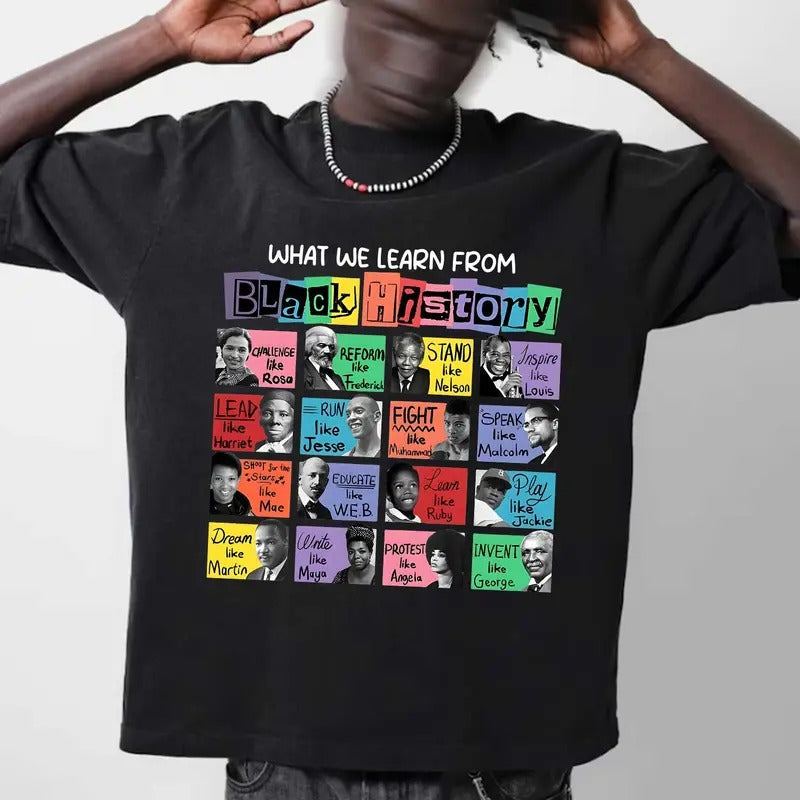 What We Learn From Black History Sweatshirt, Black Lives Matter Sweatshirt, Black History Month Sweater, Human Rights...