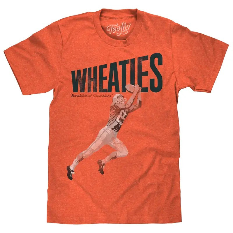 Wheaties Breakfast of Champions Football Player T-Shirt - Orange