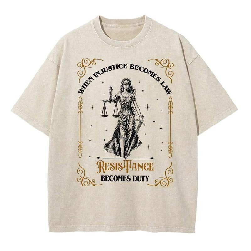 When Injustice Becomes Law Resistance Becomes Duty Shirt, Feminist Resistance Shirt, Social Justice Tshirt, Feminist...