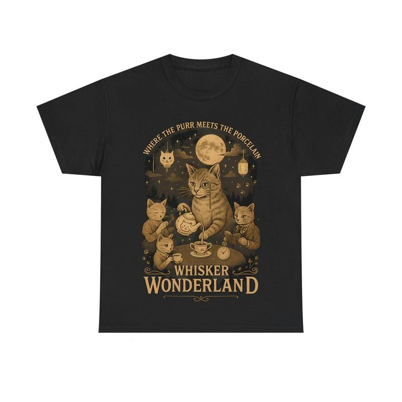 Whisker Wonderland Tee, Cute Cat Shirt Hoodie, Sweatshirt | InkThreadWorks.com
