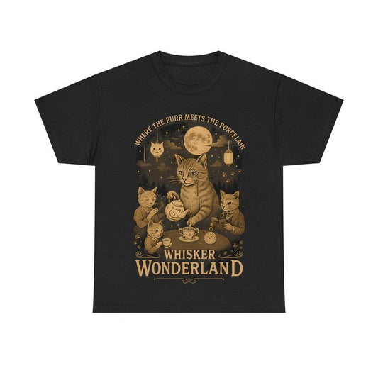 Whisker Wonderland Tee, Cute Cat Shirt Hoodie, Sweatshirt | InkThreadWorks.com