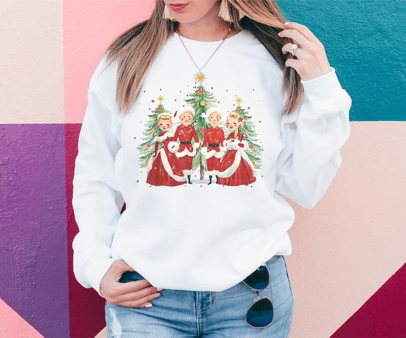 White Christmas Sweatshirt - Holiday Sweater - Classic Holiday Christmas Movie - Xmas Sweatshirts - Vintage Movie Sweaters