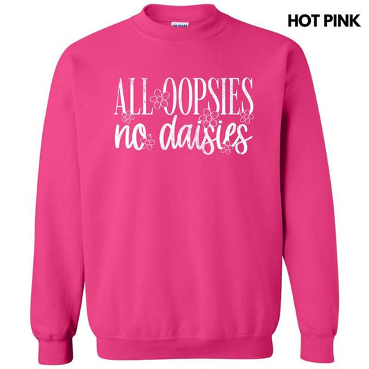 White Oopsie Daisies Sweatshirt 'NLB' T-Shirts, Hoodie | InkThreadWorks.com