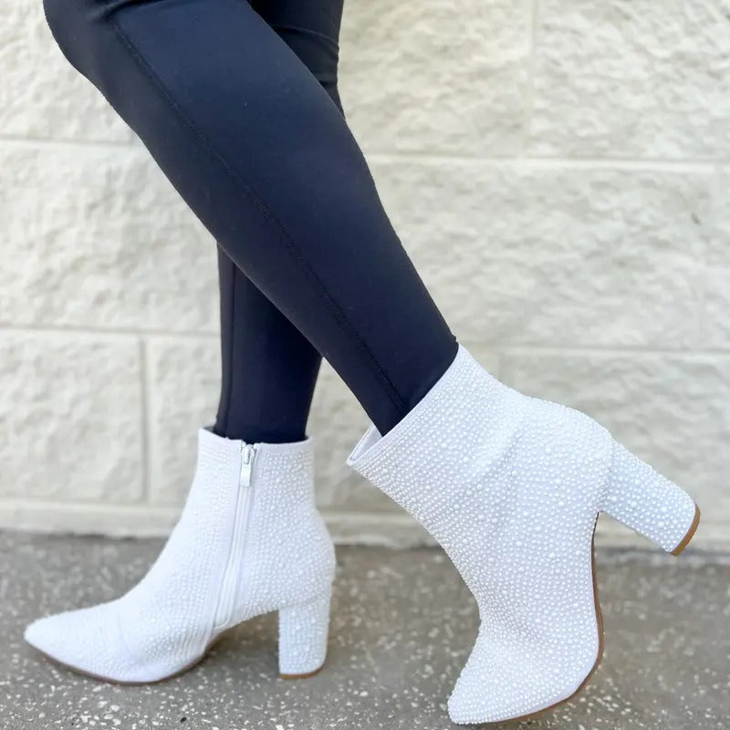 White Rhinestone Bootie T-Shirts, Hoodie, Sweatshirt | InkThreadWorks.com