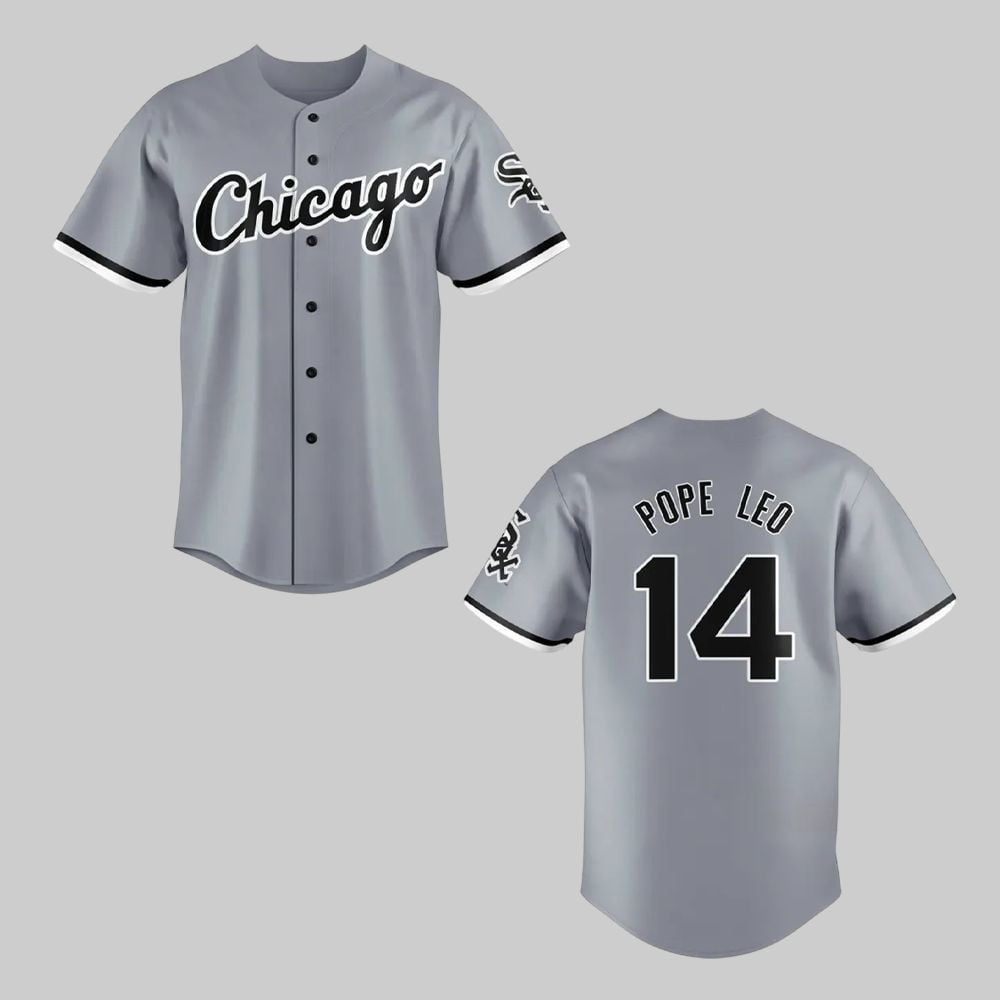 2025 White Sox Pope Leo XIV Baseball Jersey - Grishko.com