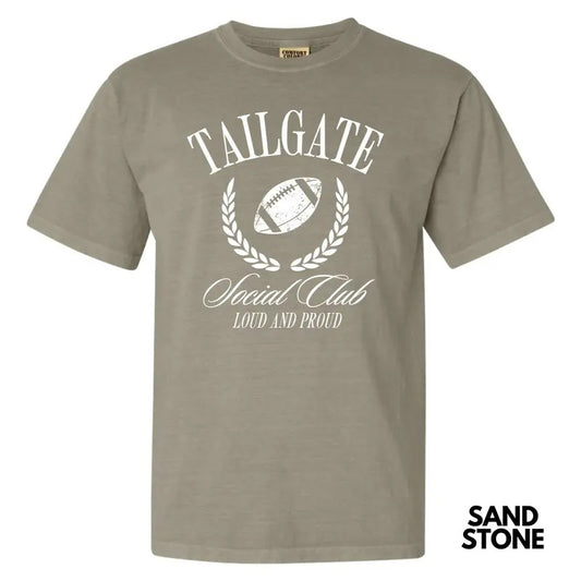 White Tailgate Social Club Comfort Colors T-Shirt 'NLB' Hoodie, Sweatshirt | InkThreadWorks.com
