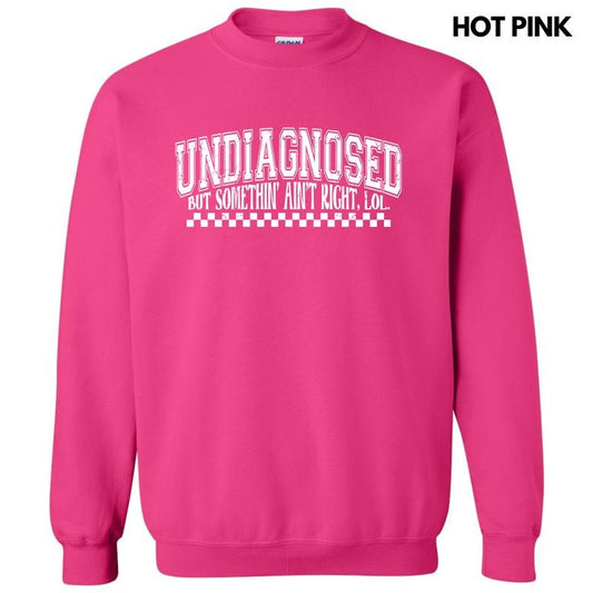 White Undiagnosed Sweatshirt 'NLB' T-Shirts, Hoodie | InkThreadWorks.com