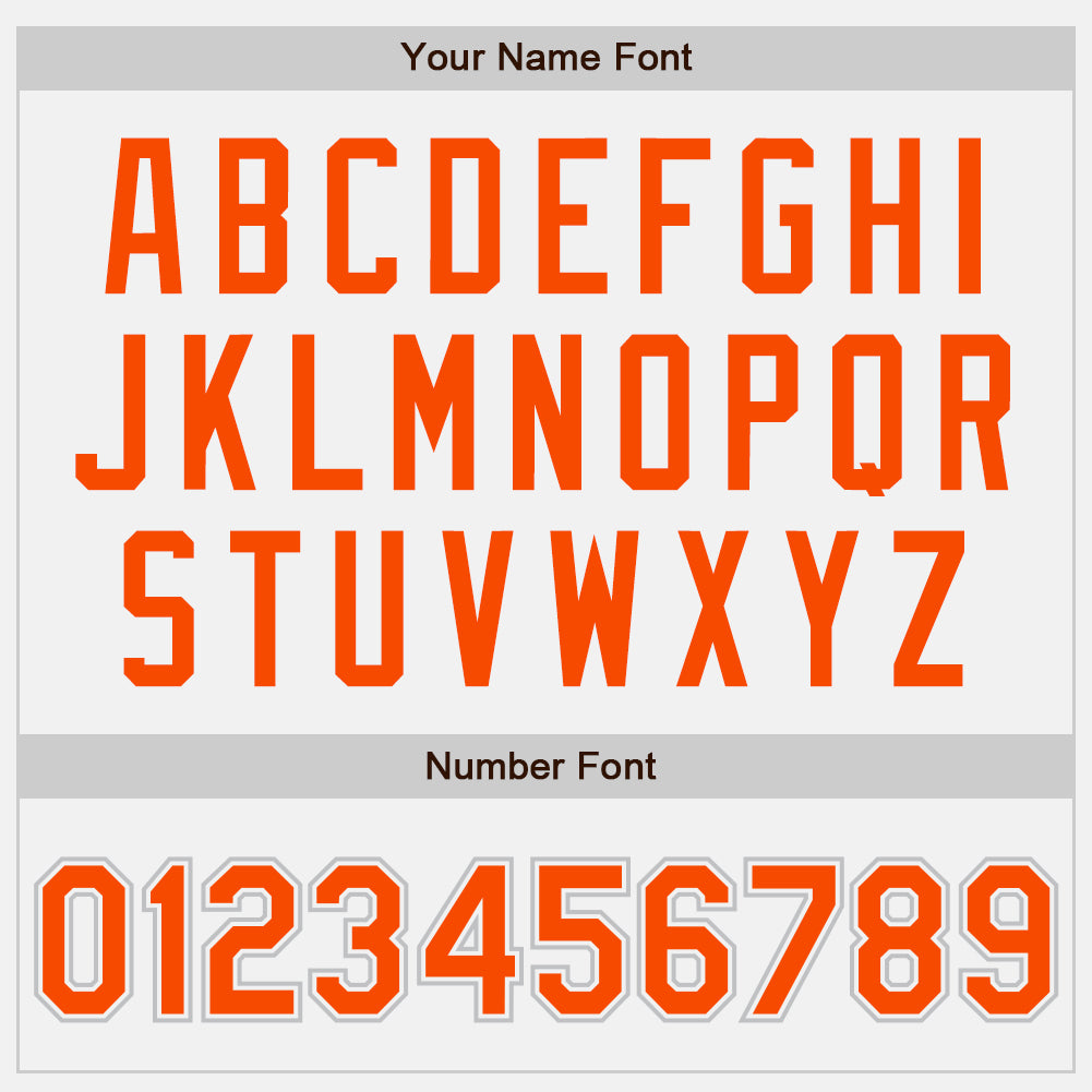 Custom White Orange-Gray Authentic Baseball Jersey