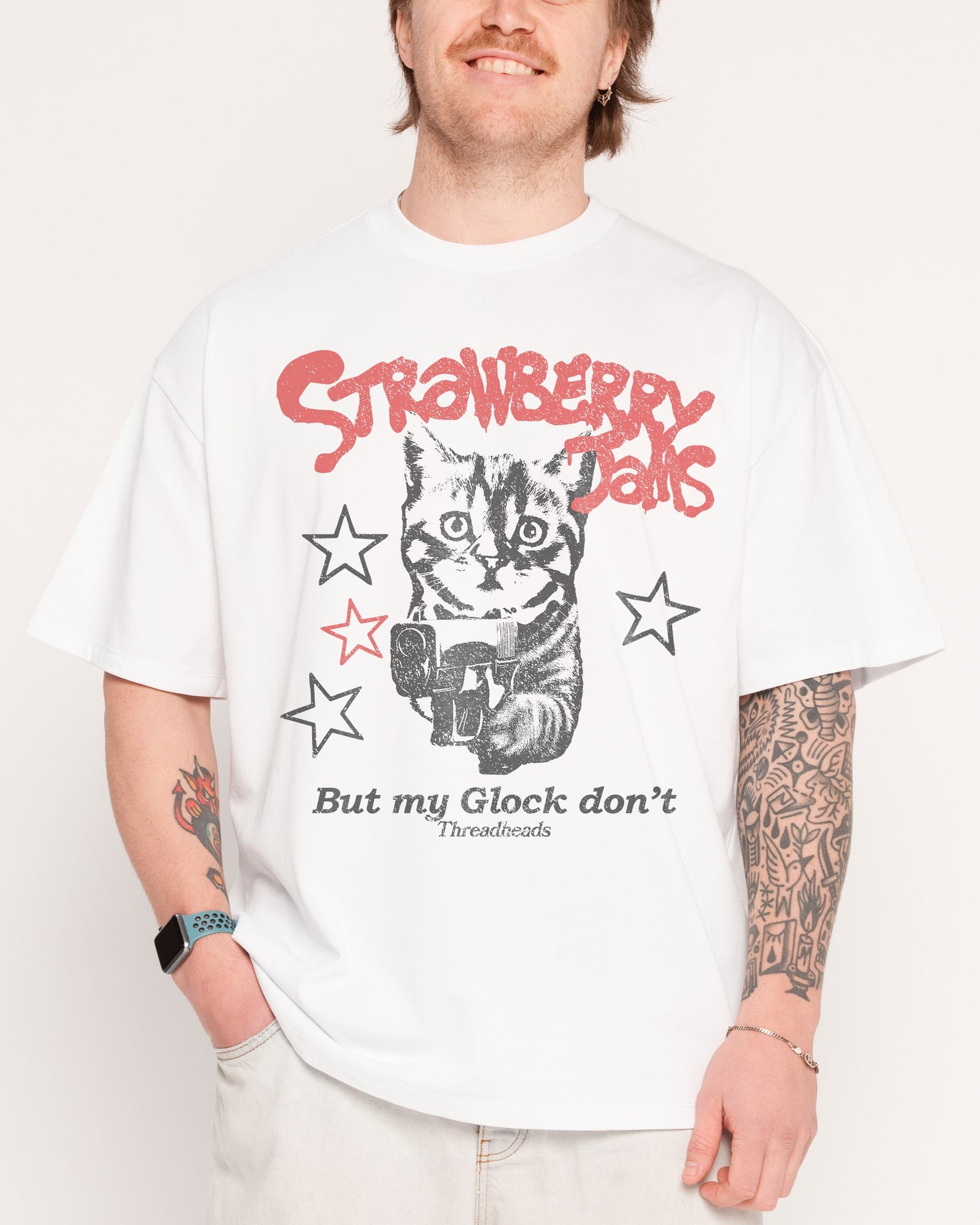 Strawberry Jams Oversized Tee