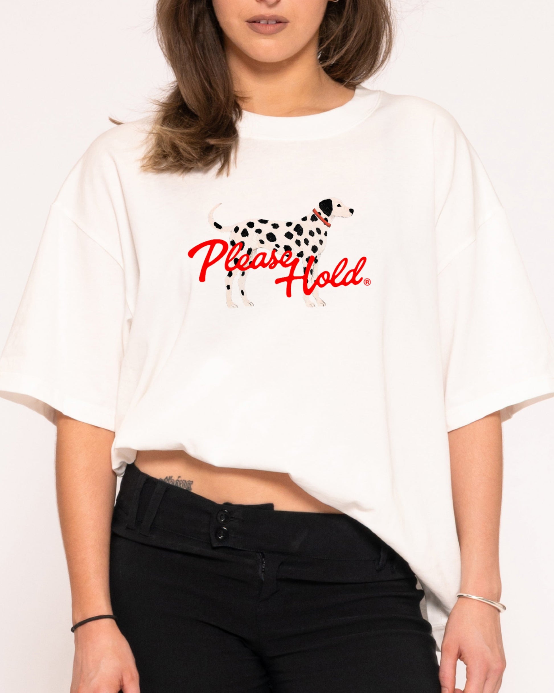 Dalmatian Boxy Crop Tee