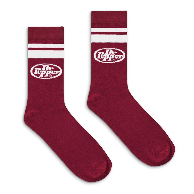 Dr Pepper Soda Logo Crew Socks - Burgundy/White T-Shirts, Hoodie, Sweatshirt | InkThreadWorks.com