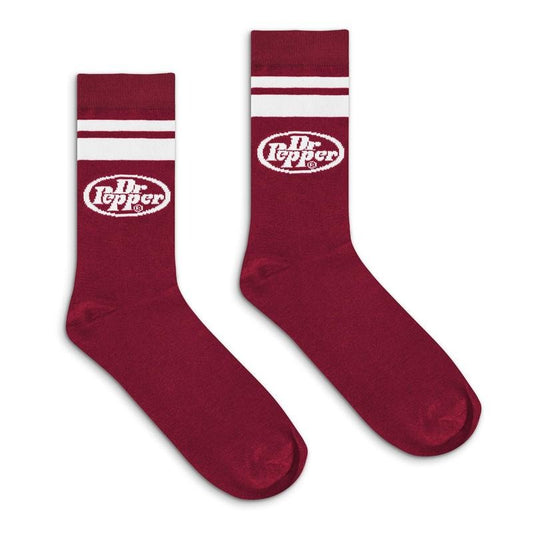 Dr Pepper Soda Logo Crew Socks - Burgundy/White T-Shirts, Hoodie, Sweatshirt | InkThreadWorks.com
