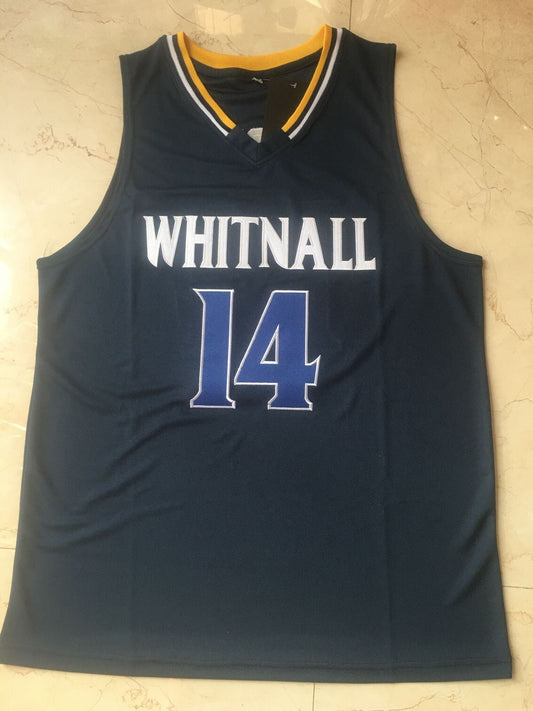 Whitnall High School #14 Tyler Herro 14 # High School Navy Jersey Style 2