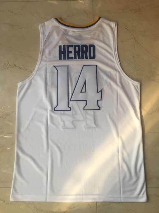 Whitnall High School #14 Tyler Herro 14 # High School White Jersey Style 1