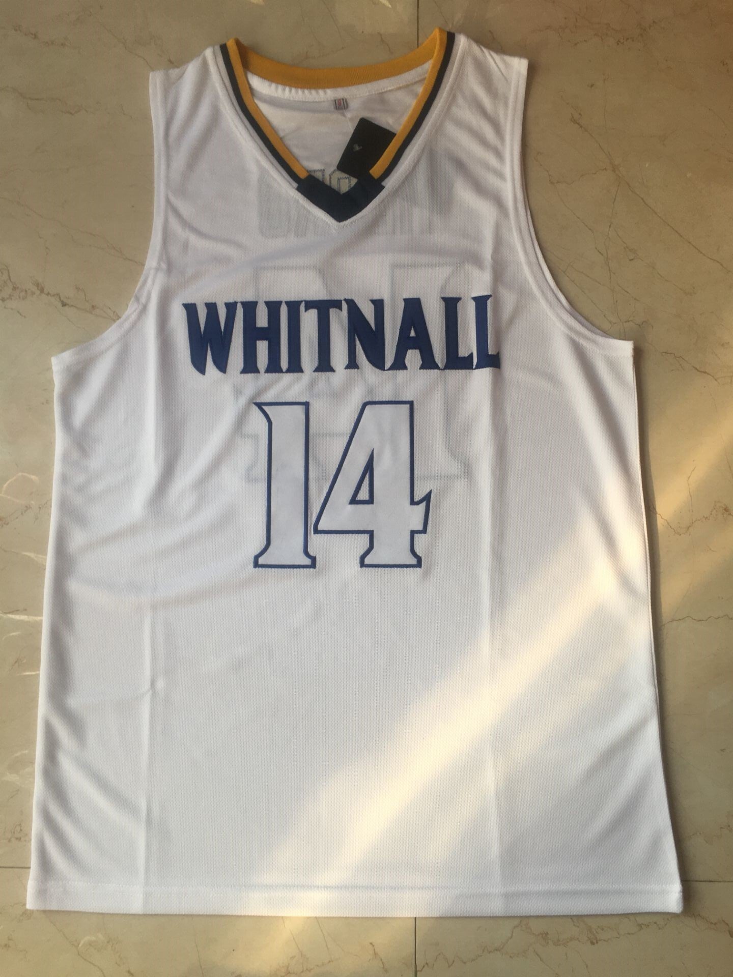 Whitnall High School #14 Tyler Herro 14 # High School White Jersey Style 2