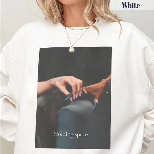 Wicked Sweatshirt Holding Space Cynthia Finger Hold Defying Gravity Meme Wicked Movie Gift Trendy Crewneck