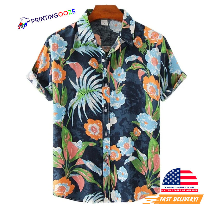 Wild Floral Printed, Floral Hawaiian Shirt