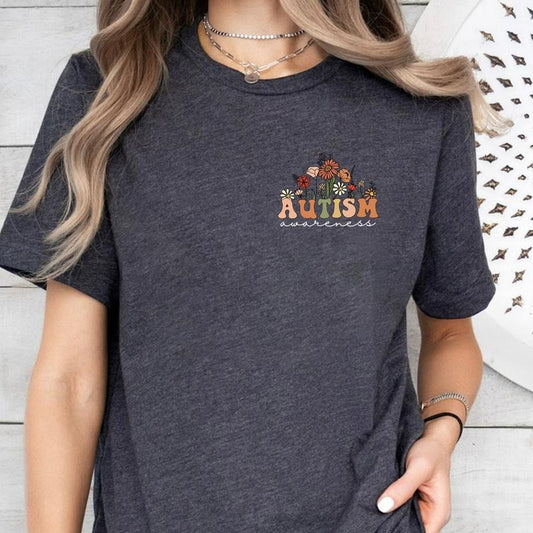 Wildflowers Autism Awareness Shirt, Autism Crewneck Sweater, Special Education, Neurodiversity Shirt, Autism Awareness...