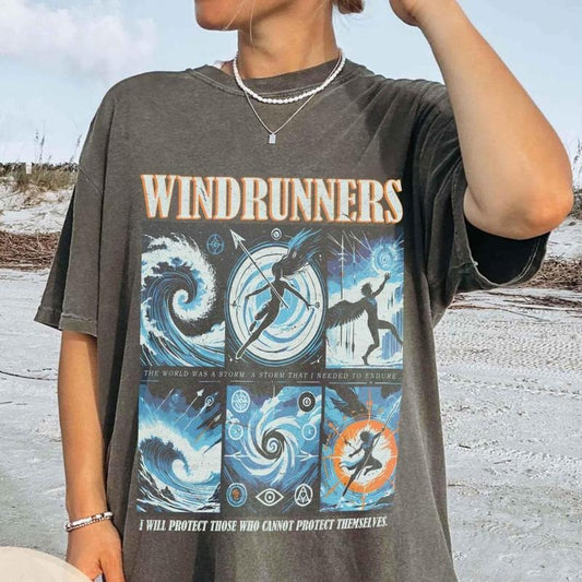 Windrunner T-Shirt, Stormlight Windrunner Cosmere Brandon Sanderson Stormlight Way Of Kings Wind and Truth Bookish Merch,...