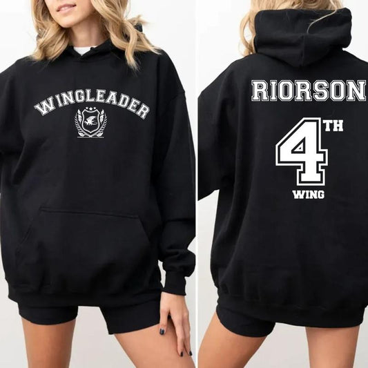 Wingleader Xaden Riorso Hoodie, Officially Licensed Fourth Wing Sweatshirt, Scribe Quadrant Tshirt, Dragon Rides Tshirt, Rebecca Yarros Sweater Tee