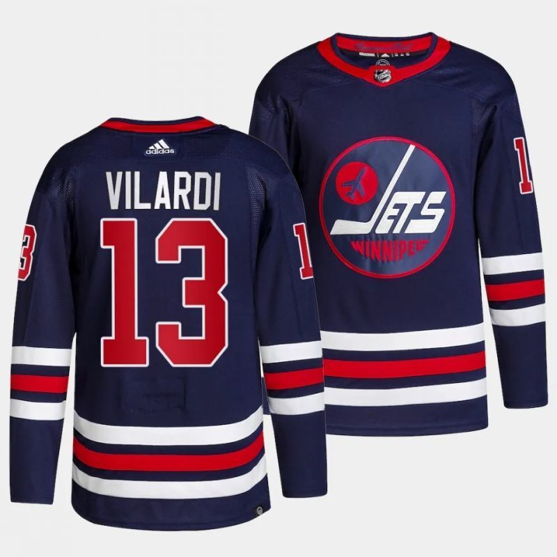 Winnipeg Jets #13 gabriel vilardi alternate authentic pro primegreen navy jersey