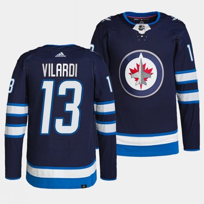 Winnipeg Jets #13 gabriel vilardi home authentic pro primegreen navy jersey