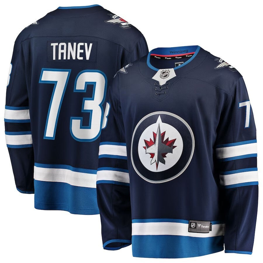 Winnipeg Jets #73 Brandon Tanev Home Breakaway Jersey - Navy