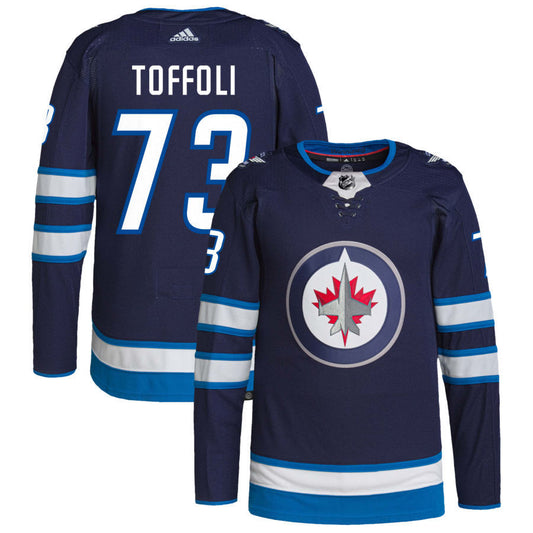 Winnipeg Jets #73 Tyler Toffoli Home Navy