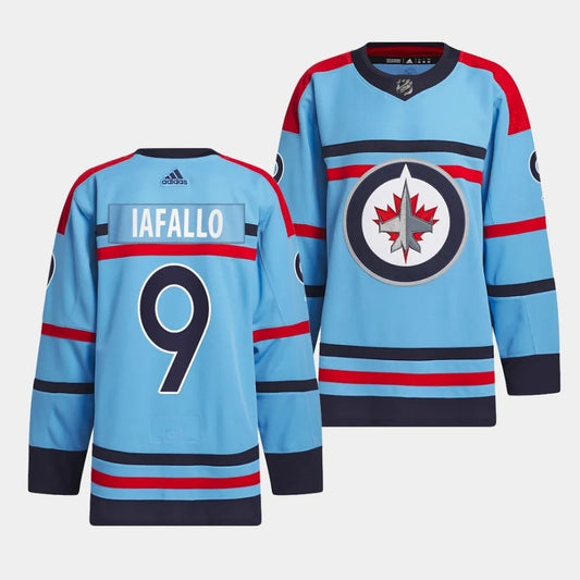 Winnipeg Jets #9 Alex Iafallo 2023-24 RCAF Centennial Light Blue Jersey