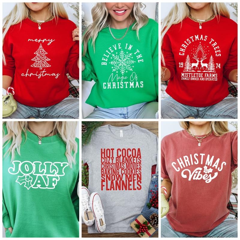 25 Single Color Christmas/Winter Screen Print Transfer Grab Bag, Screen Prints Will Vary and NOT Limited To What Is In Photo