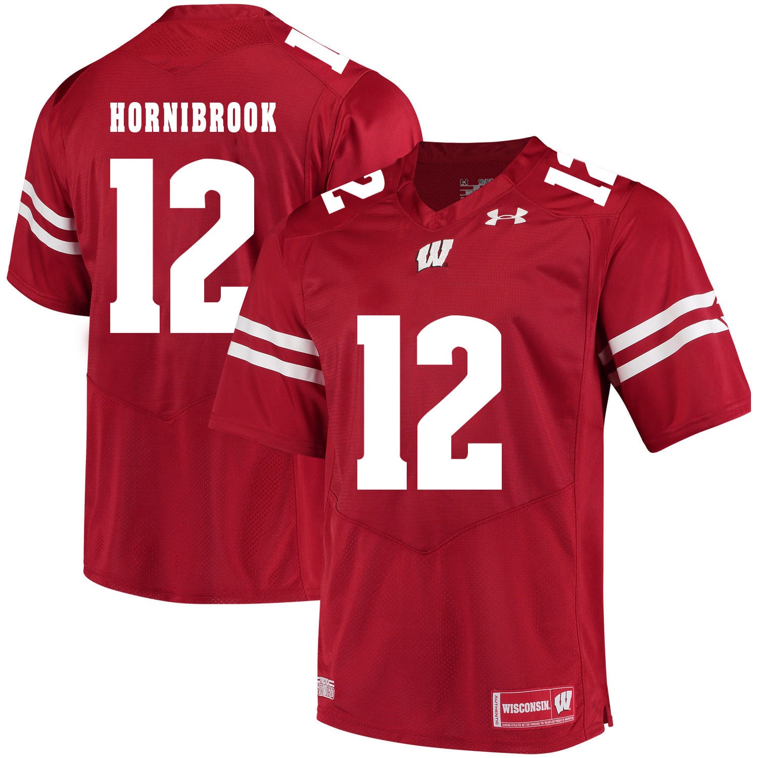 Wisconsin Badgers Alex Hornibrook 12 Red