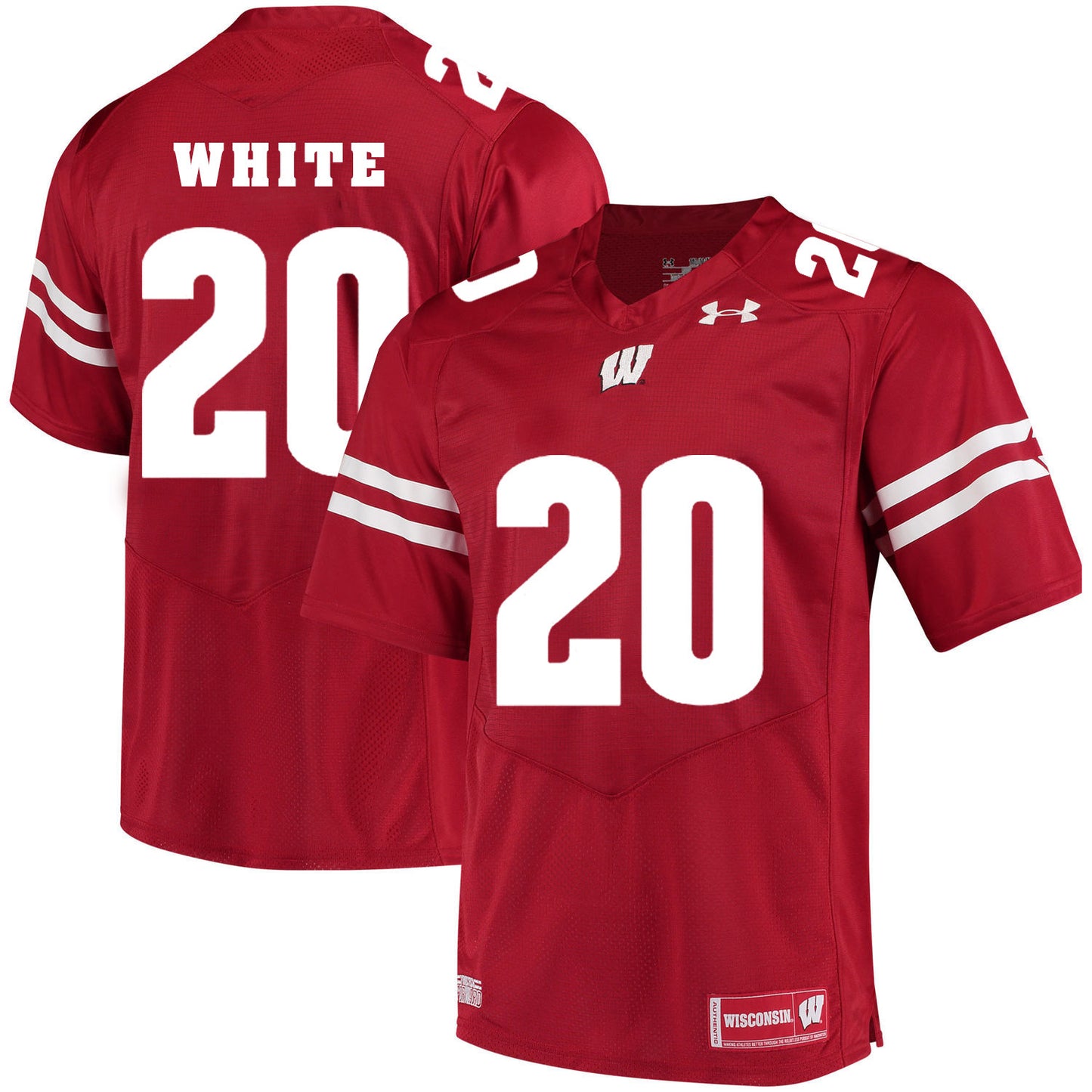 Wisconsin Badgers James White 20 Red