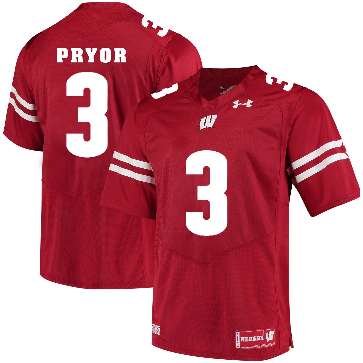 Wisconsin Badgers Kendric Pryor 3 Red