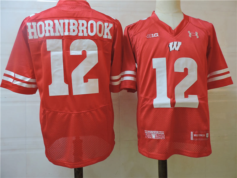 Wisconsin Badgers #12 Hornibrook Style 2