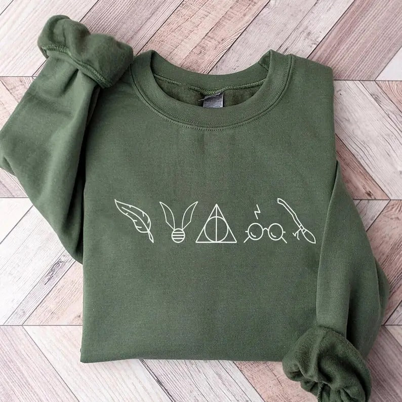 Wizard Sweatshirt, Wizard Gift for Book Lovers, Cozy Bookish Sweatshirt, Perfect Wizard School Inspired Gift, Bookish...