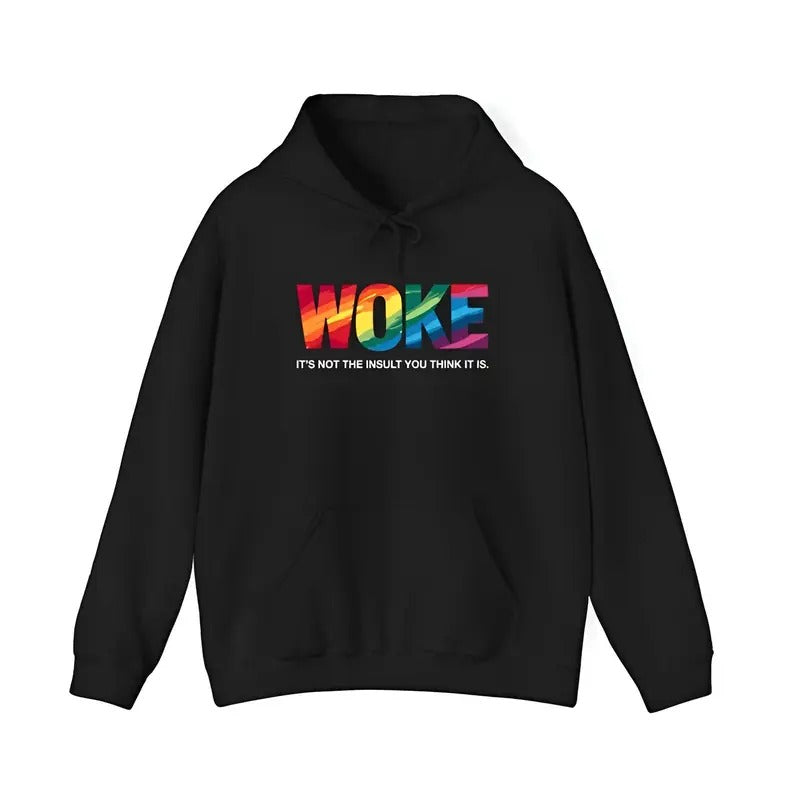 Woke T-shirt, Casual Short Sleeve, Cotton, 100% Cotton, Summer Wear, Safety Colors, Machine Washable, Humane Rights Tee