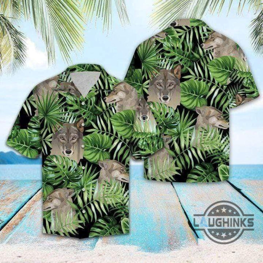 Wolf Summer Vibe Tropical Hawaiian Shirt 131 Aloha Hawaii Shirts Aloha Summer Beach Button Up Shirts And Shorts Gift