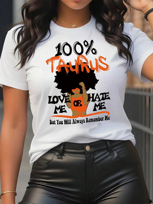 Women's Cartoon & Letter Print Round Neck Graphic Tee, Vintage Trendy Casual Short Sleeve T-shirt for Daily Wear, Ladies Summer Outfitstyle{n002}4