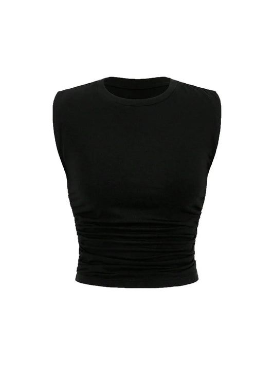 Women's Solid Ribbed Tank Top, Casual Sleeveless Top for Summer, Ladies Clothes for Daily Wear T-Shirts, Hoodie, Sweatshirt