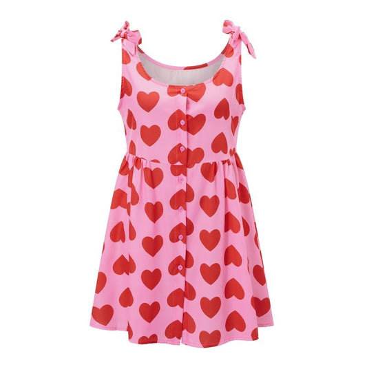 Women's Summer Cami Nightgown Sleeveless Heart Print Strappy Sleepwear Nightdress T-Shirts, Hoodie, Sweatshirt