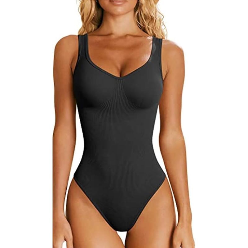 Women's Summer Skinny Bodysuit Tops Sleeveless Open Back Solid Color Tank Playsuit T-Shirts, Hoodie, Sweatshirt
