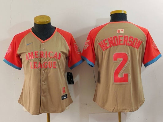 Women Baltimore Orioles #2 Gunnar Henderson Orioles 24 All-Star Women Style 6