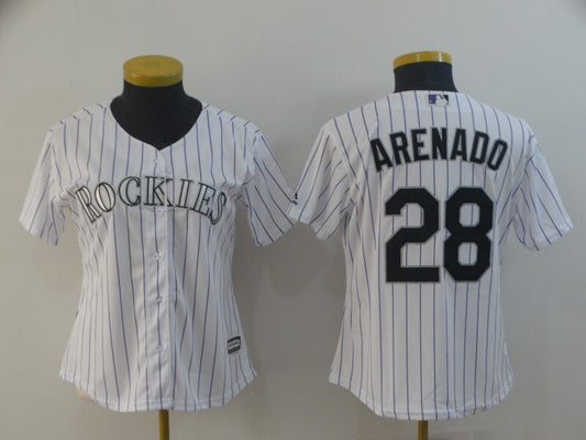 Women Colorado Rockies #28 Nolan Arenado Style 2