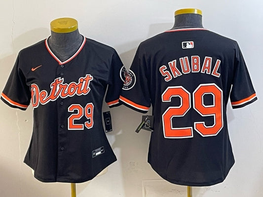 Women Detroit Tigers #29 Tarik Skubal Tigers Special V2 Women Youth