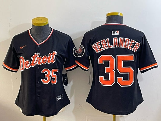 Women Detroit Tigers #35 Justin Verlandea Tigers Special V2 Women Youth