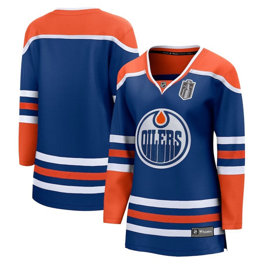 Women Edmonton Oilers 2025 Stanley Cup Final Home Breakaway Jersey - Royal
