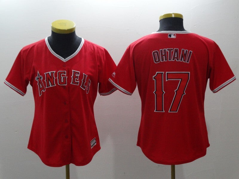 Women Los Angeles Angels #17 Shohei Ohtani