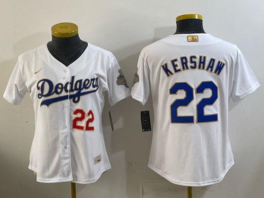 Women Los Angeles Dodgers #22 Clayton Kershaw Dodgers Edition Women Youth