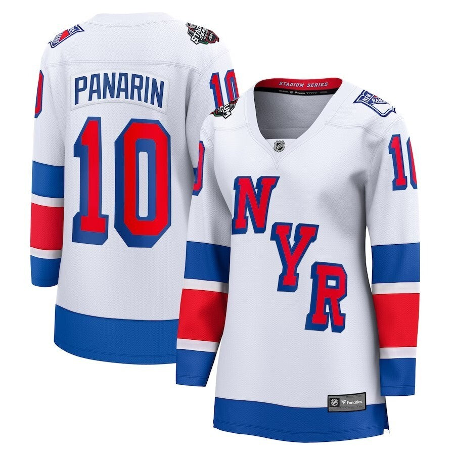 Women New York Rangers #10 Branded 2024 NHL Stadium Series Breakaway Jersey – White