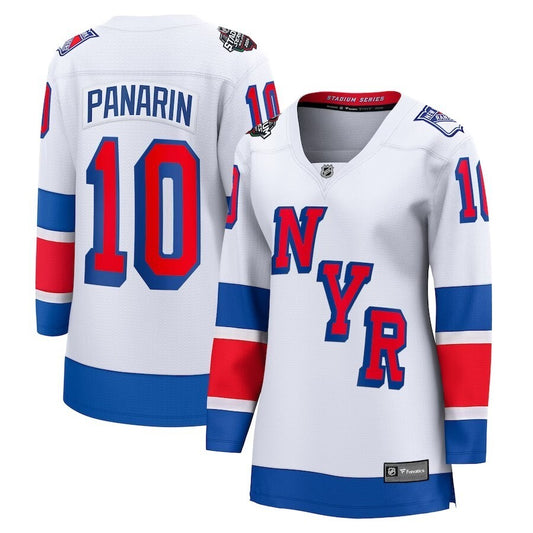 Women New York Rangers #10 Branded 2024 NHL Stadium Series Breakaway Jersey – White